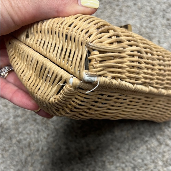 J. Crew Tan Woven Clutch with Gold Accent - Picture 5 of 6